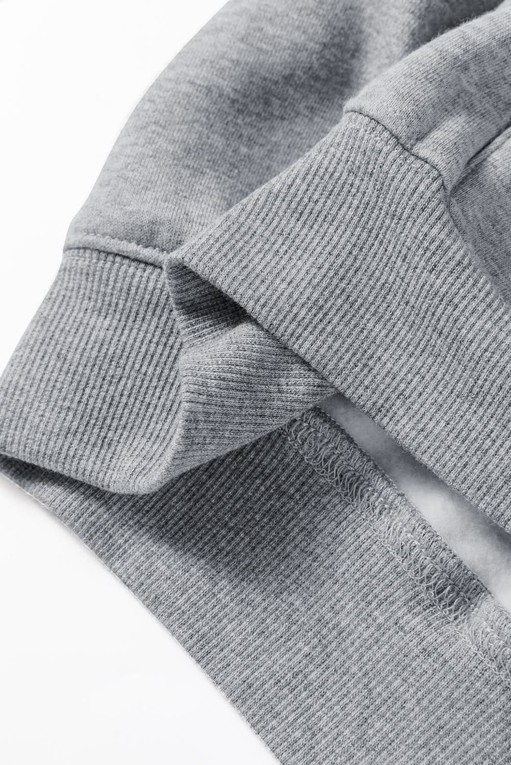 Cozy gray hoodie joggers set - Love Salve